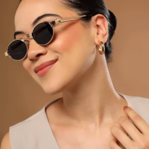 Voyage UV Protection Oval Sunglasses for Men & Women